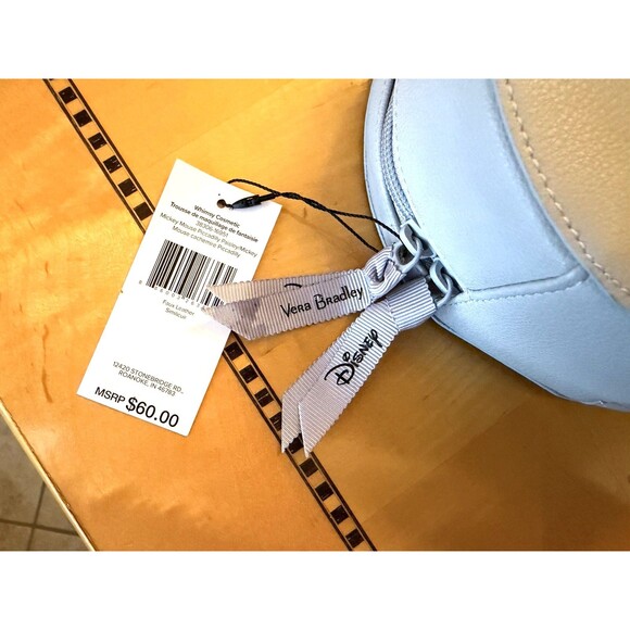 Disney Vera Bradley Mickey Mouse Piccadilly Paisley Whimsy Cosmetic Case(NEW) - Picture 6 of 9